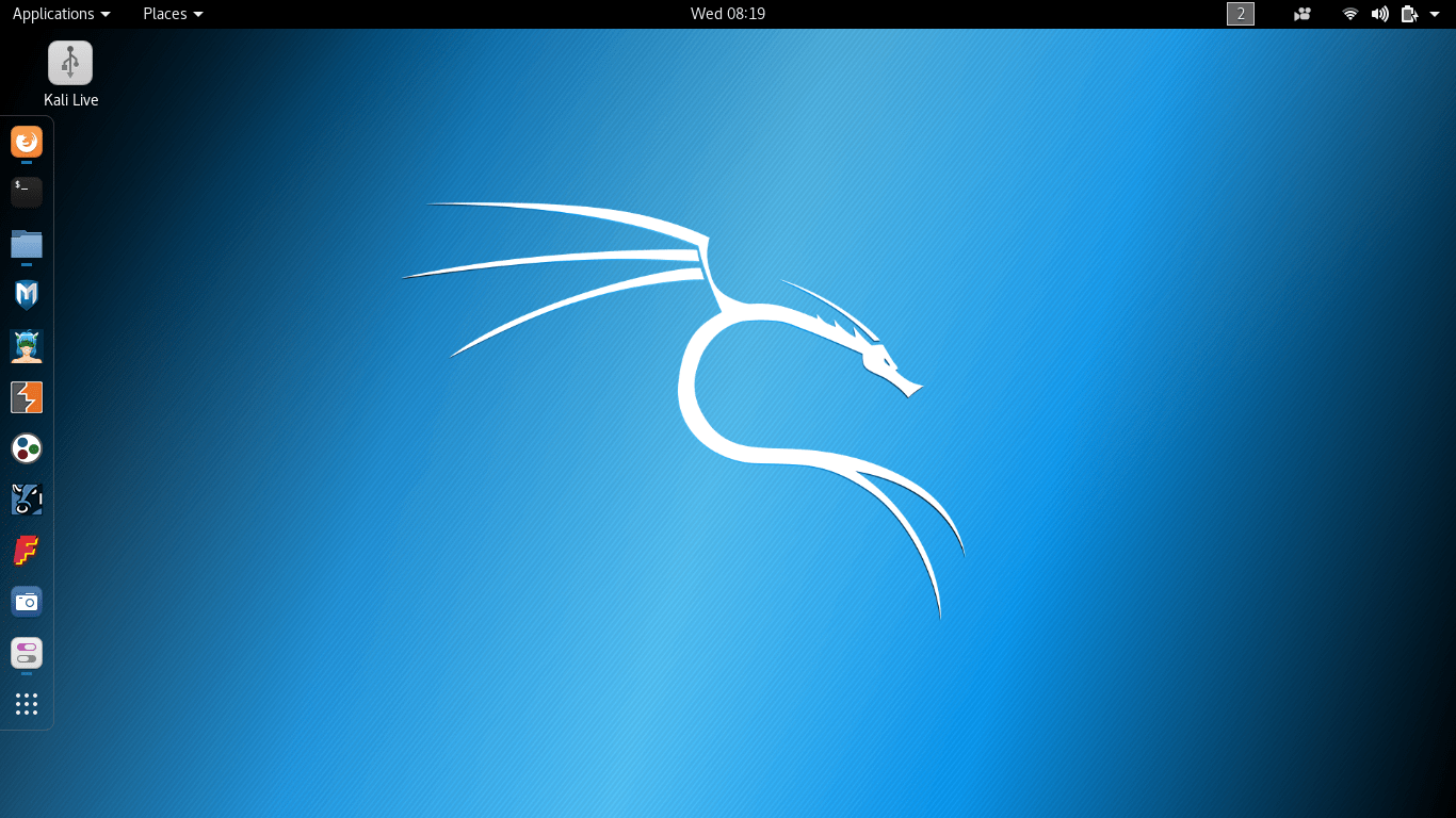 Kali Linux 默认 GNOME 桌面