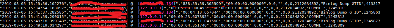 MySQL slow_log日志表出现非法字段值