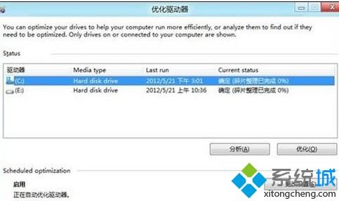 win8碎片整理在哪？win8对硬盘进行碎片整理的方法