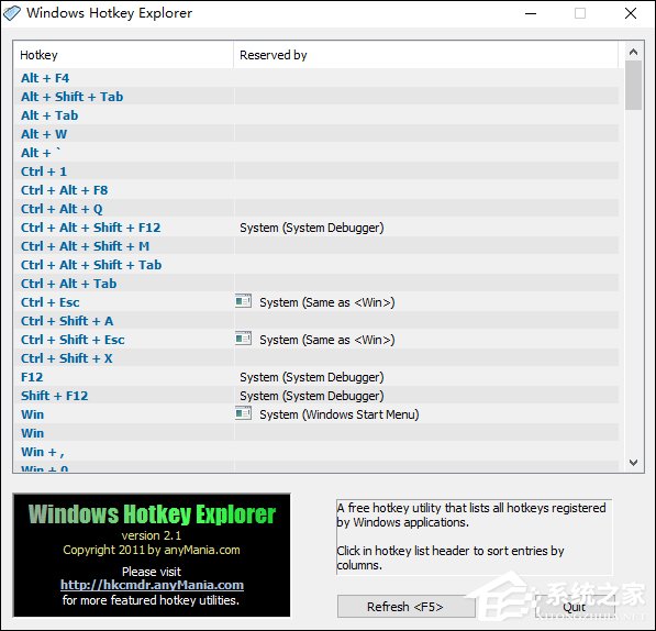 Win10如何查看电脑热键冲突