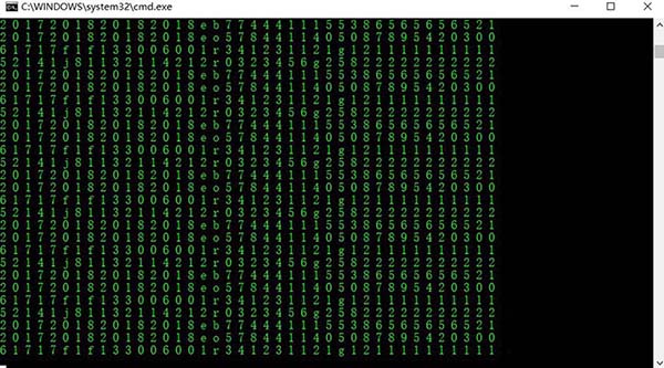 使用CMD命令制作命令雨