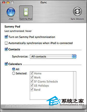  MAC如何使用iSync与其他移动设备同步