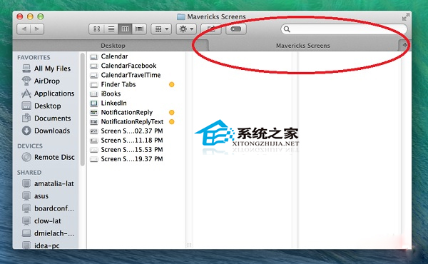  Mac OS X Mavericks下如何用Finder打开多个标签