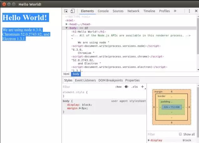 使用Bootstrap、Electron和JavaScript开发桌面应用