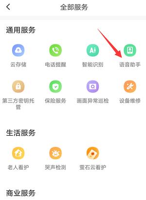 萤石云视频怎么开启语音助手?萤石云视频开启语音助手的方法截图