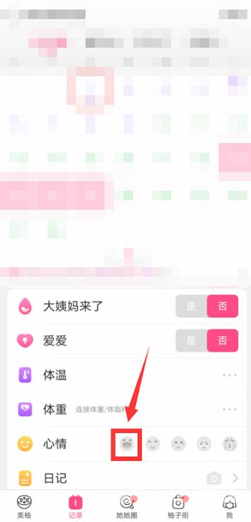 美柚怎么记录心情?美柚记录心情的方法截图