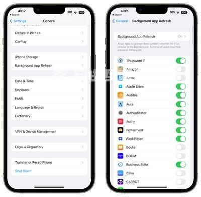 iPhone14promax关闭后台应用刷新方法插图3