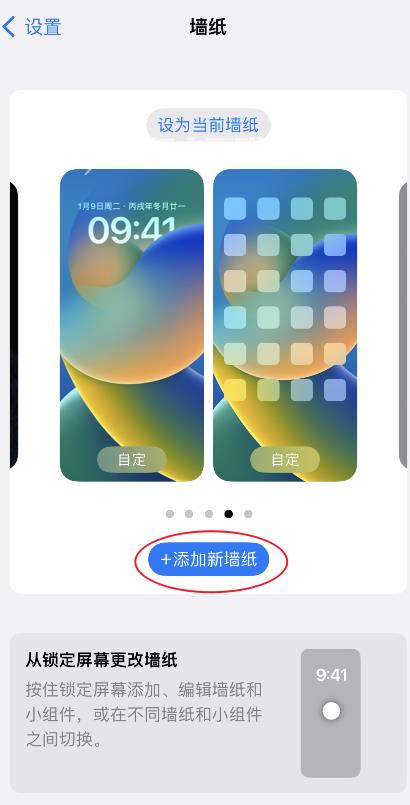 ios16设置主屏幕壁纸和锁屏壁纸的方法插图3