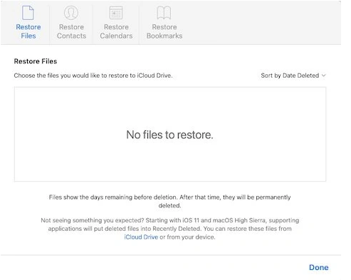 iPhone / iPad 通过 iCloud恢复已删除的文件操作方法