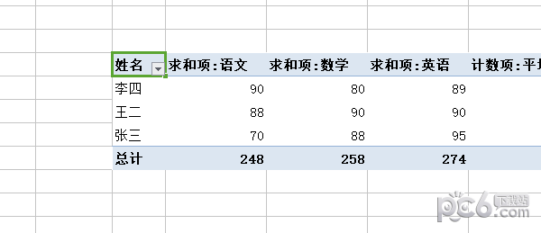 数据透视表