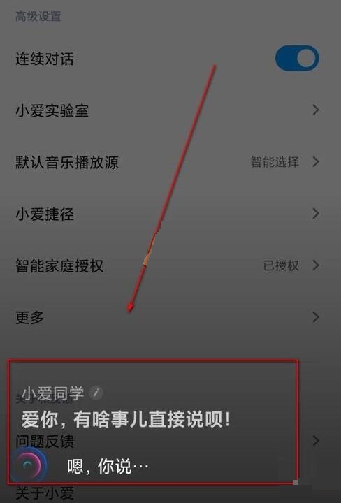 小爱同学连续对话怎么设置？小爱同学连续对话设置方法截图