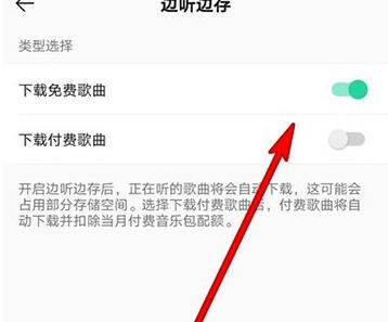 QQ音乐如何设置边听边下载？QQ音乐设置边听边下载的步骤截图