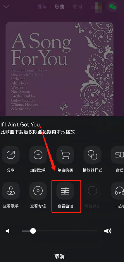 QQ音乐歌曲曲谱在哪看?QQ音乐智能曲谱功能使用教程分享截图