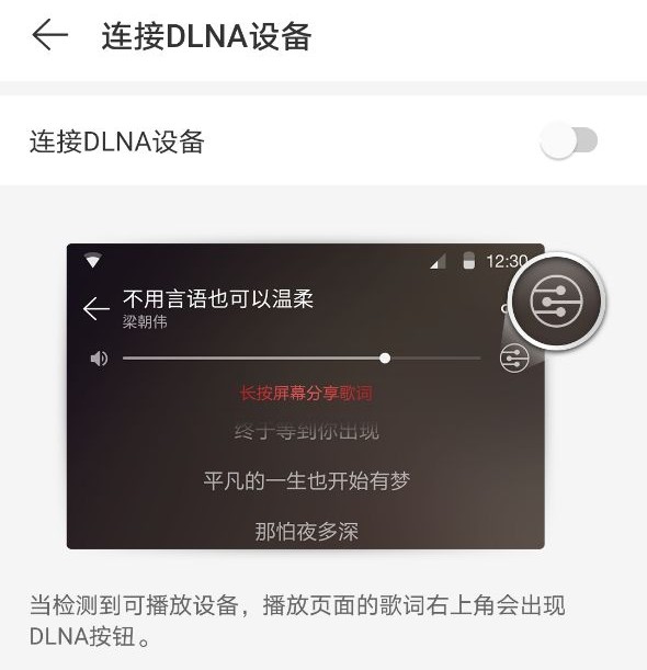 网易云音乐如何连接DLNA设备?网易云音乐连接DLNA设备方法截图