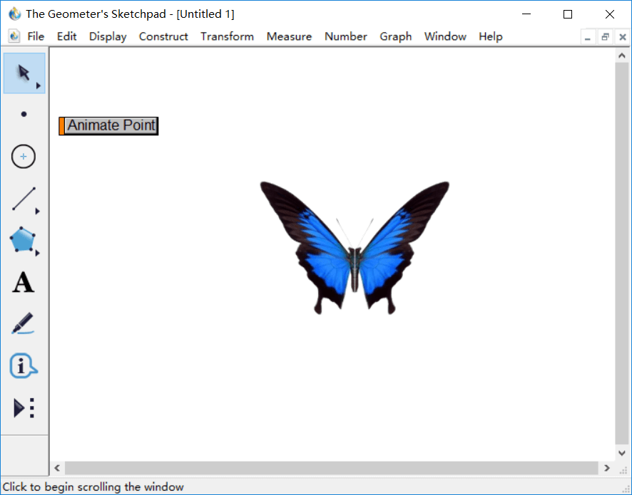 几何画板怎么制作蝴蝶动画