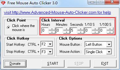 Free Mouse Auto Clicker使用教程