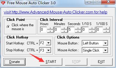 Free Mouse Auto Clicker使用教程