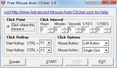 Free Mouse Auto Clicker使用教程