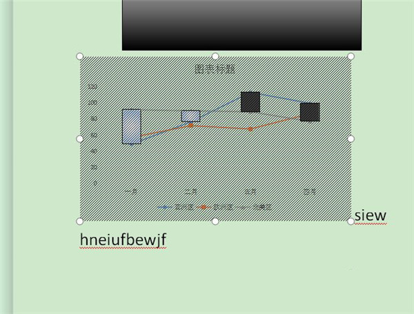 Word折线图怎么删除外框的实线？