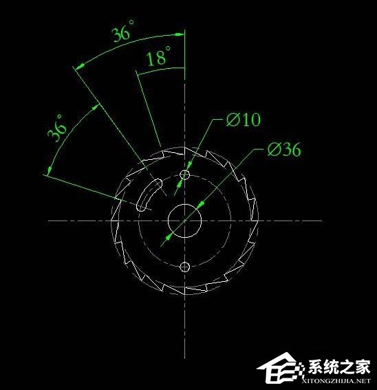 AutoCAD画锯齿盘图纸