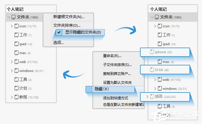 为知笔记如何维护目录？