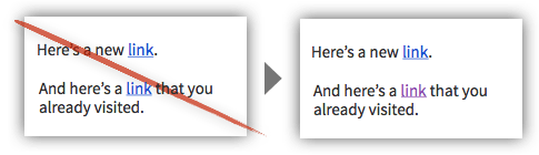 UX 策略 121 - 为访问的链接使用不同的颜色