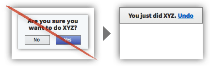 UX 策略 108 - 使用撤消而不是确认