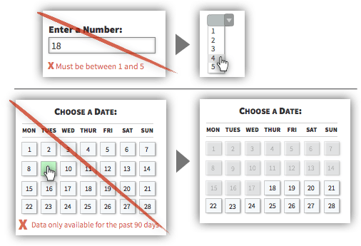 UX 策略 101 - 仅提供可接受的输入