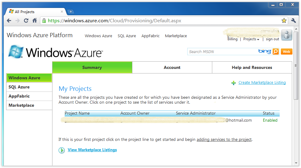 SQL Azure