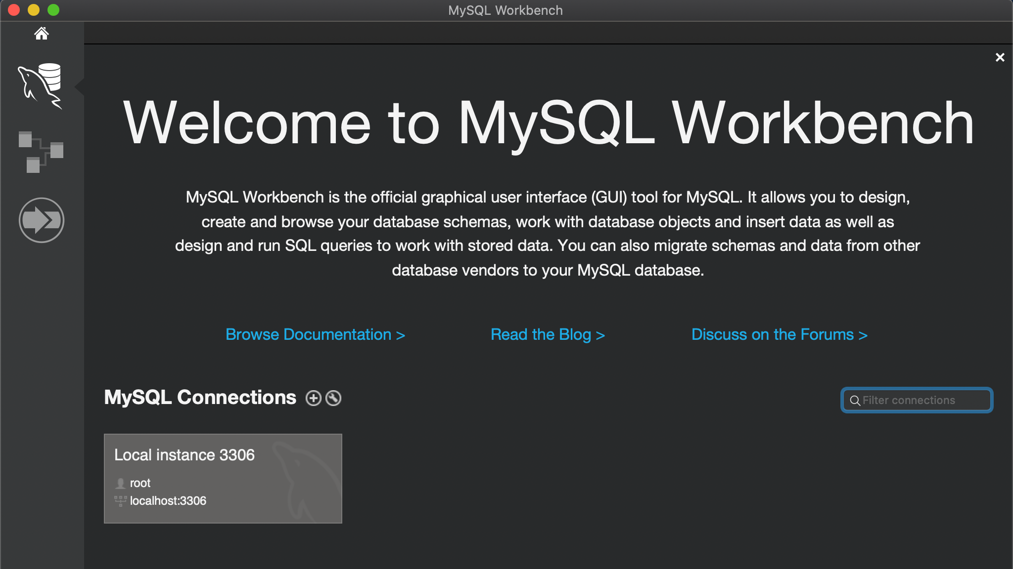 Mac 系统配置 MySql 数据库