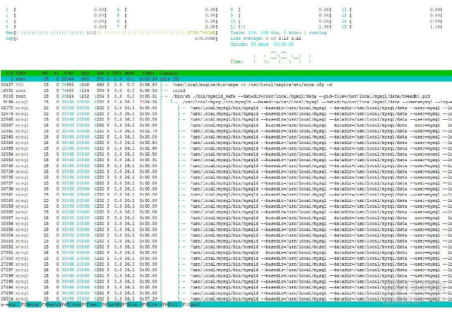 【APP】取代top工具的Linux运维利器--htop_htop_02