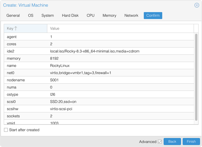 在Proxmox VE上安装与配置Rocky Linux 8.3 RC1