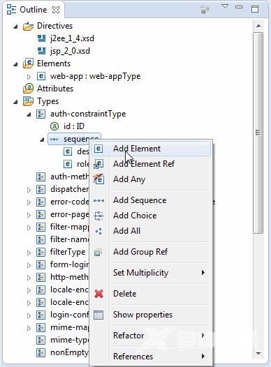 【开发者必读】MyEclipse XML Schema (XSD)编辑器高级功能简介_MyEclipse_06