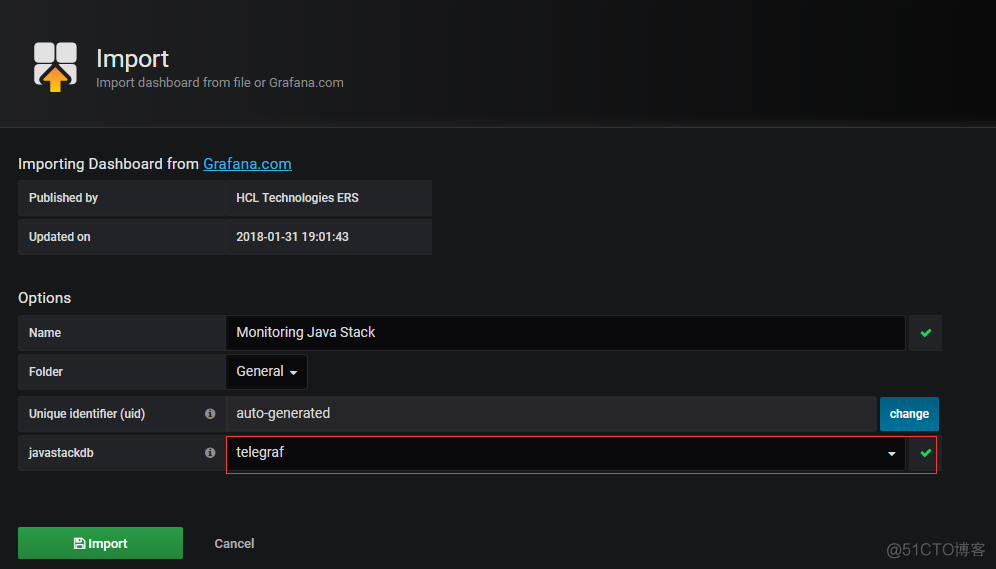 Grafana+Telegraf+Influxdb监控Tomcat集群方案