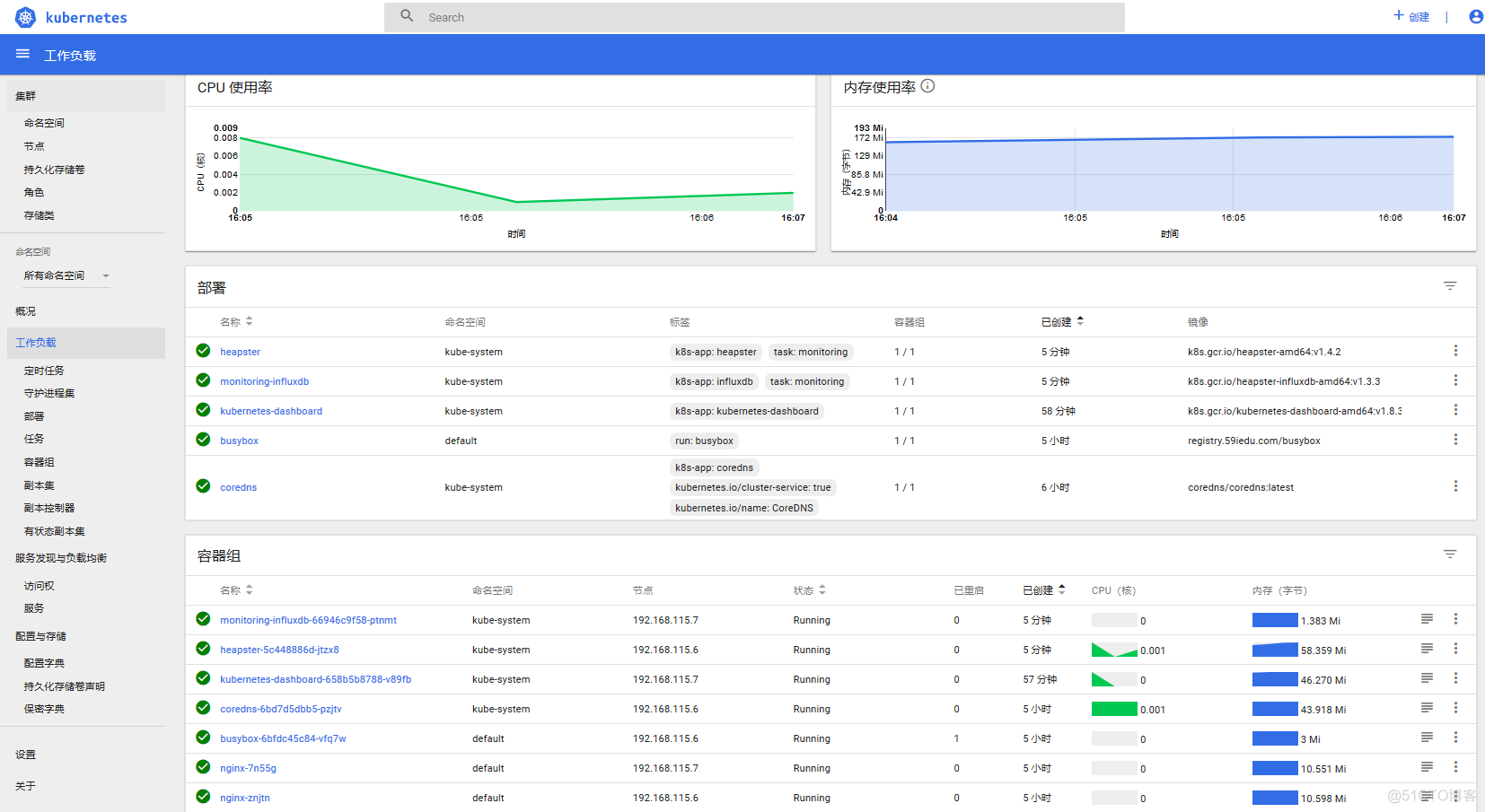 K8S使用dashboard管理集群