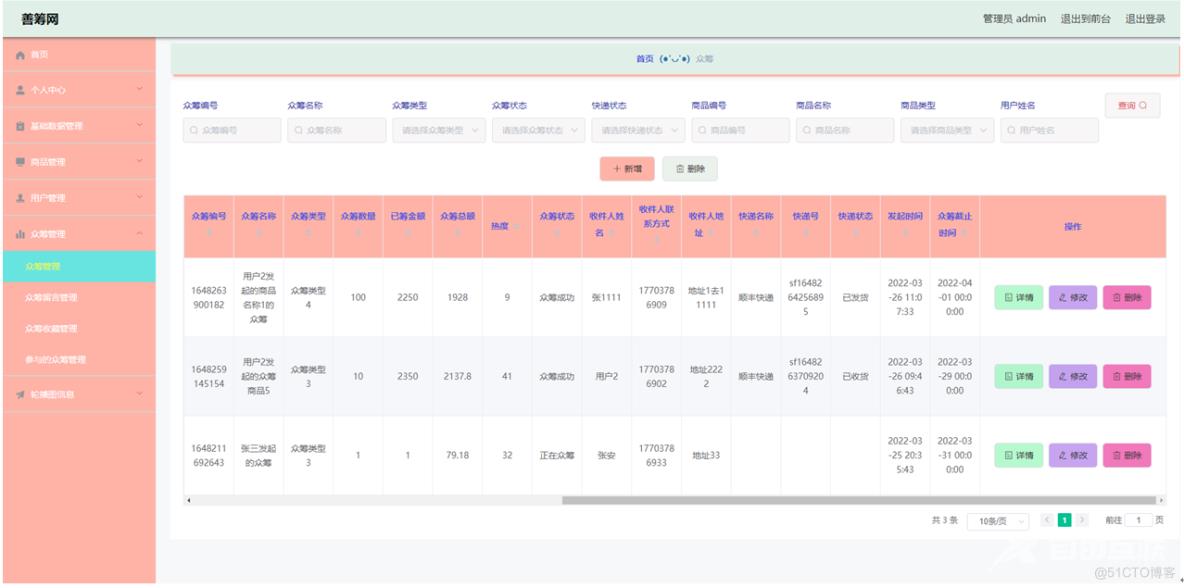 基于springboot善筹网众筹系统的设计与实现_springboot