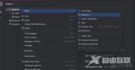 第一个程序：HelloWorld——IDEA 使用_右键_02