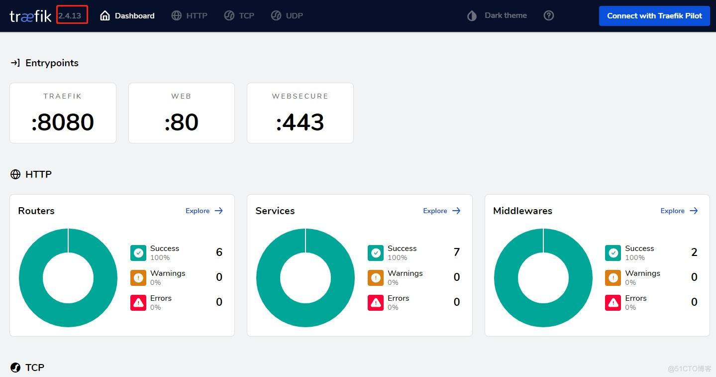 kubernetes 部署 Traefik2.4.13