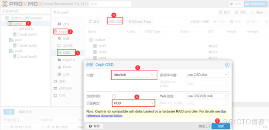 Proxmox VE 超融合集群创建多个Ceph Pool_centos_03