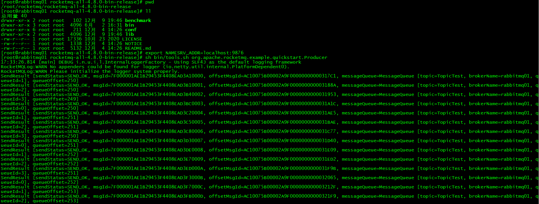 Centos7.6搭建RocketMQ4.8全纪录_rocketmq_14