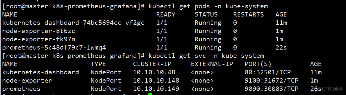 Kubernetes+Prometheus+Grafana部署笔记