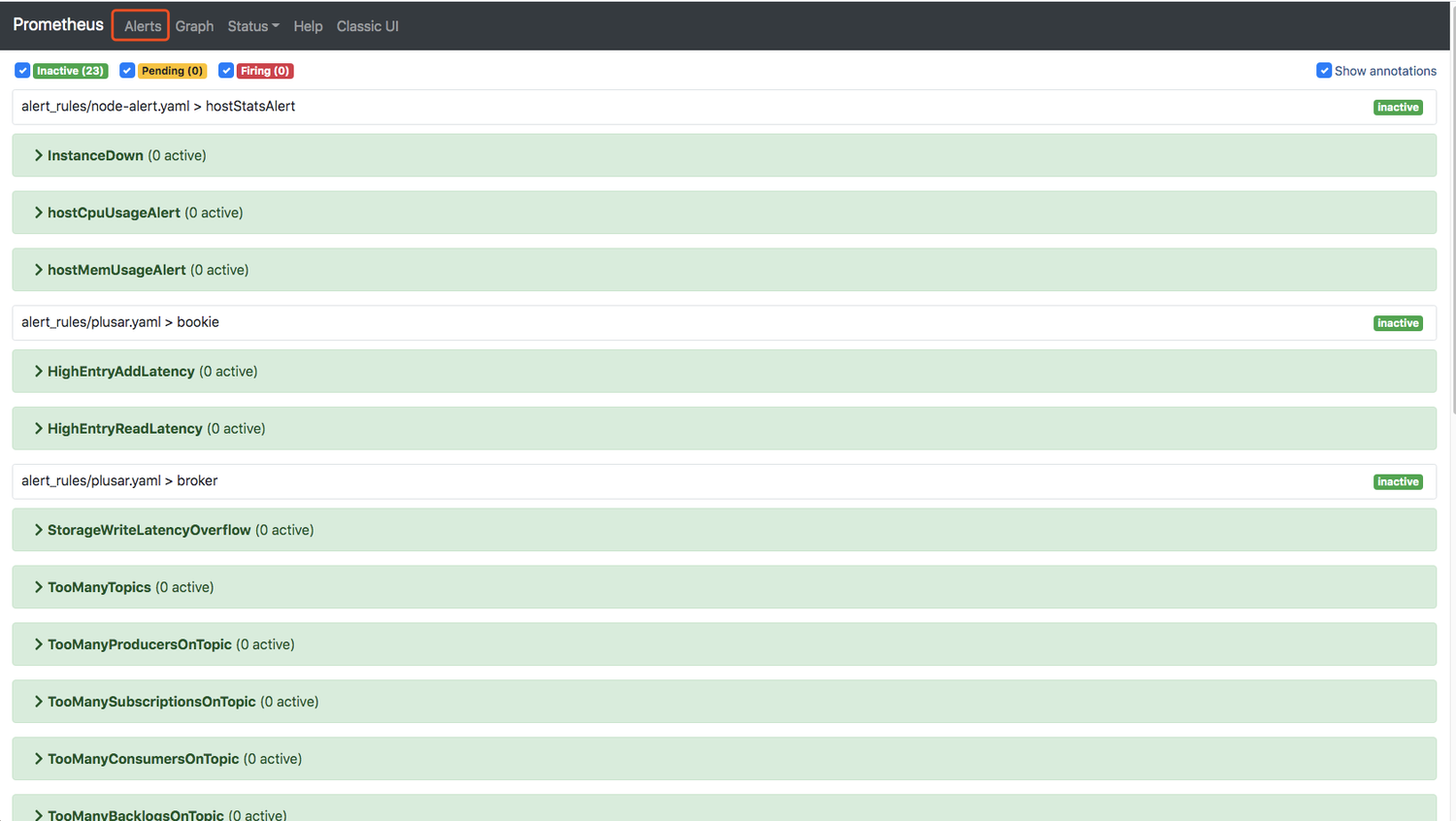 基于Prometheus+Grafana+Alertmanager监控Pulsar发钉钉告警_pulsar告警_11