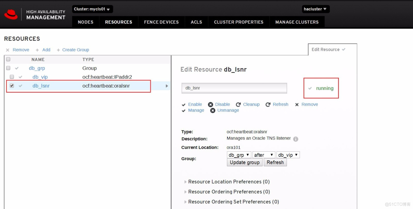 Rhel 7 pcs 实现oracle 12c高可用