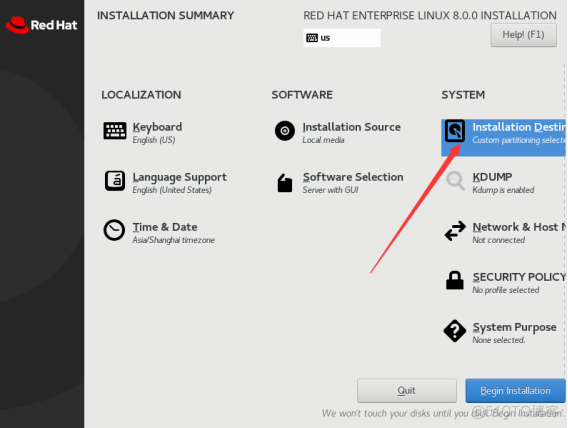 【红帽Linux入门指南】第一期：红帽 RHEL 8.0 操作系统安装步骤详解_系统_21