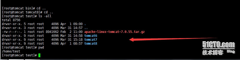 linux centos6.5下一台虚拟机搭建多个tomcat方法_tomcat_08