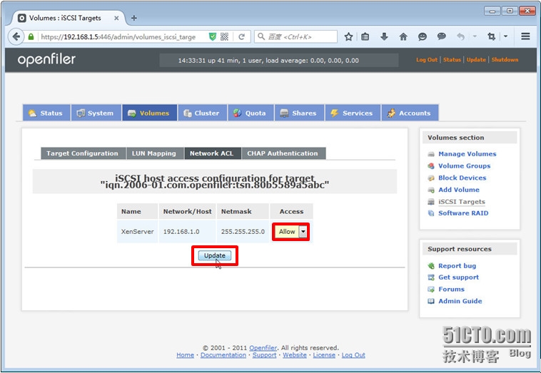 基于iSCSI下的openfiler2.99下使逻辑卷最大化（命令行方式）_iSCSI_22