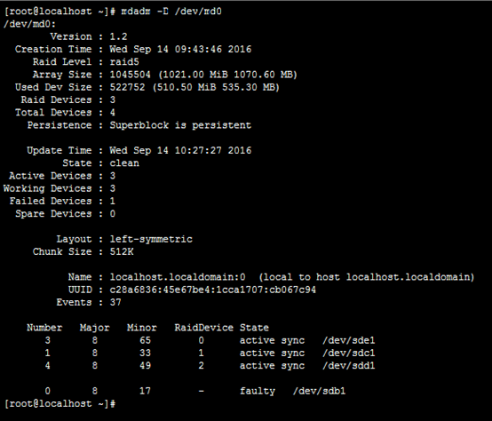 在Linux上使用软RAID模拟磁盘损坏实验_Linux_10