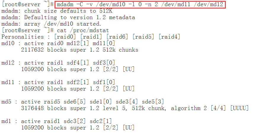 Linux磁盘阵列技术详解（三）--raid 5和raid 10的创建_raid_17