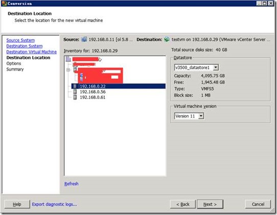 VMware Converter Standalone 6.1.1 P2V迁移Linux一例_vmware_05