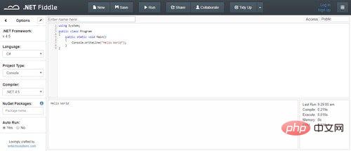 DotNetFiddle
